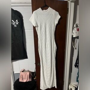 Fashion nova White sequins maxi dress